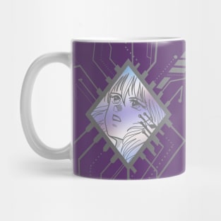 Holo effect Cyberpunk circuit Mug